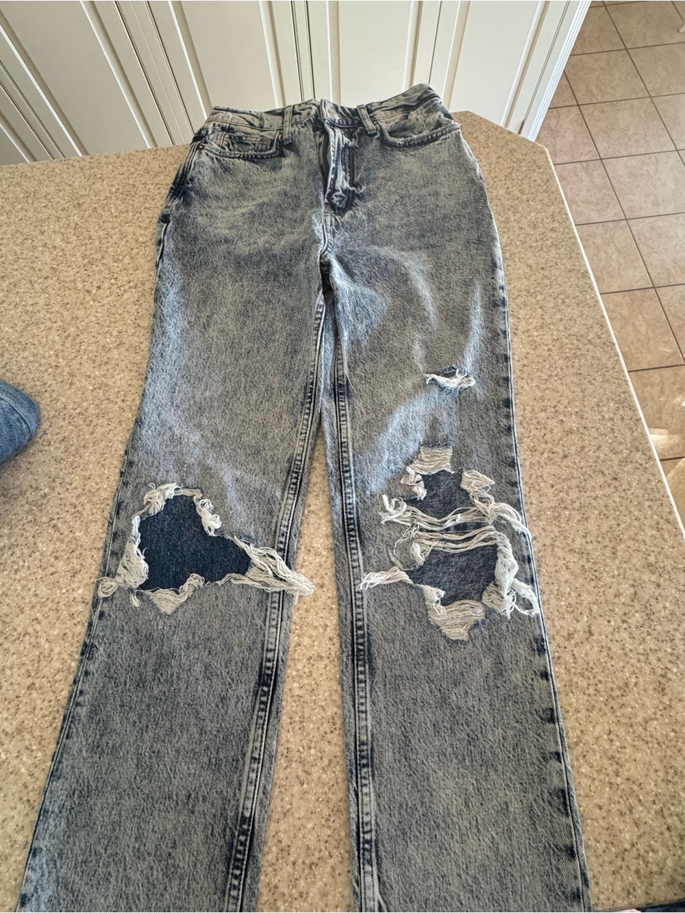 🔥 We The Free (Free People) "My Own Lane" High-Rise Straight Leg Jeans 🔥